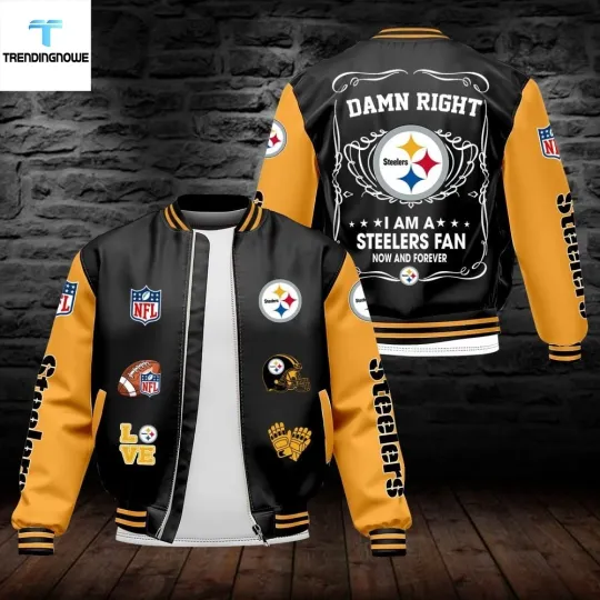 Discover Pittsburgh city Steeler Bomber Jacket Damn Right Im A Cowboys Fan Now And Forever