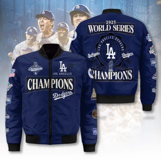 Dodgers World Series 2025 3D Bomber Jacket