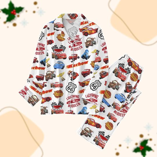 Discover Lightning Mcqueen Pajamas Set, Pixar Cars Family Pajamas, Sally Luigi And Friends Pjm, Disney Trip Shirt, Pajamas For Party, Funny Gift