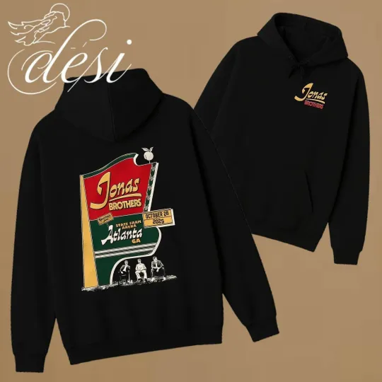 Jonas Brothers Oct 28 2025 Atlanta GA Event Hoodie