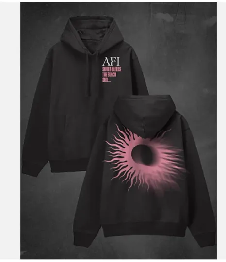 Discover AFI Band Tour Silver Bleeds Unisex Hoodie 2D