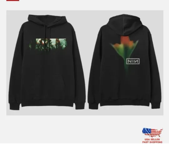 Discover Nine Inch N Fragile Flower Hoodie NIN Pullover Unisex Hoodie 2D