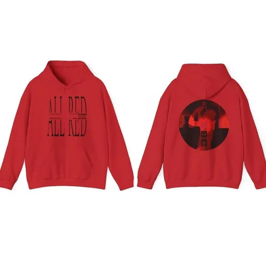 Discover Playboi Carti All Red PBC I Am Music 2025 Pullover Hoodie 2D Album Tour Merch