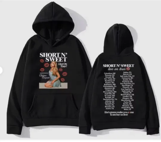 Discover Sabrinaa Carpenterr Live on Tour Hoodie 2D