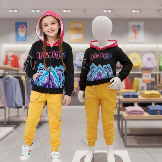 Demon Hunter Costume Hoodie, Halloween Cosplay Jogger, Halloween Costume Cosplay Outfit, Kpop Merch Sweatshirt, Halloween Gift For Women