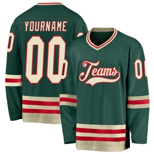 Discover 3D Printed Ice Hockey Jersey Custom Name Number Team Jersey Competition Training Unisex Spring Sportwear Breathable T-shirt