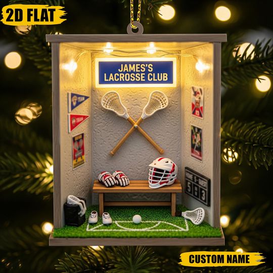 Discover Custom Lacrosse Club Christmas Ornament, Lacrosse Playerd Christmas Gift, Sports Xmas Ornament Tree Hanging Decor
