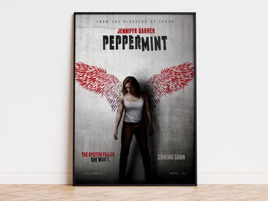 Discover Peppermint - Movie Poster | Digital Download | High Quality Ready To Print