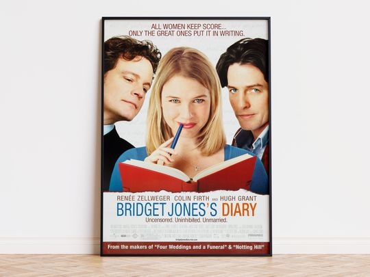 Discover Bridget Jones's Diary - Movie Poster | Digital Download | High Quality Ready To Print