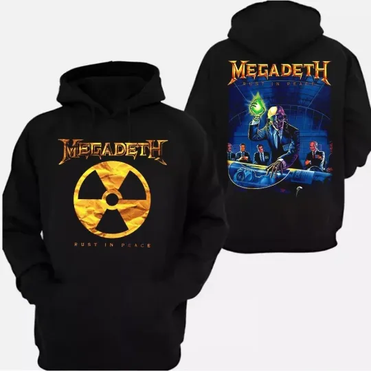 Popular Megadeth Rust in Peace Hoodie Concert Unisex hoodie 2D