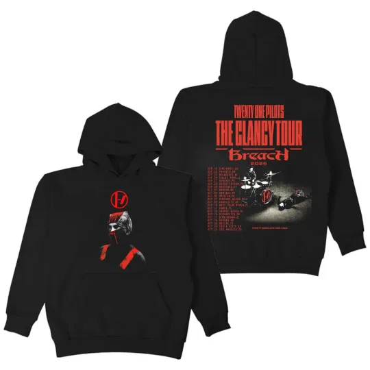 Discover Twenty One Music Tour 2025 Shirt Pilotss band Breach Hoodie