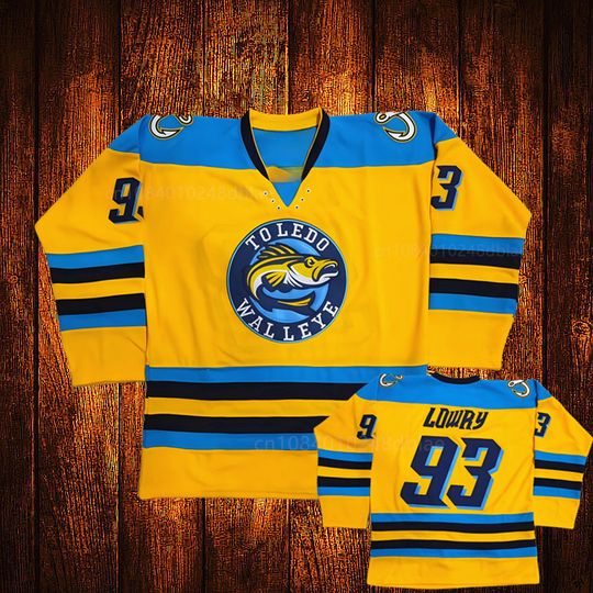 Discover Custom Vintage Toledo Walleye  A.J. Jenks Nightingale Embroidery Stitched Hockey Jersey Youth Kids Adult Any Size And name 70