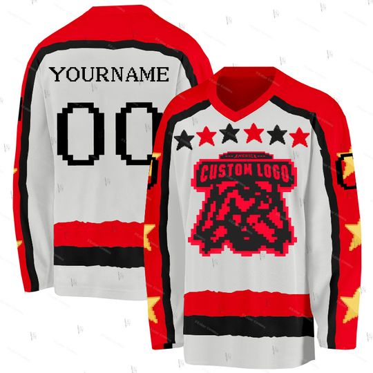 Discover Custom Name Cosplay Player Gradient Graffiti Colorful Retro Breathable Pullover 3DPrint Casual Harajuku Hockey Jersey Shirts AX8