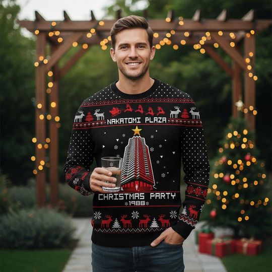 Discover Nakatomi Plaza Ugly Christmas Sweater, Die Hard Sweater, Xmas Holiday Gift