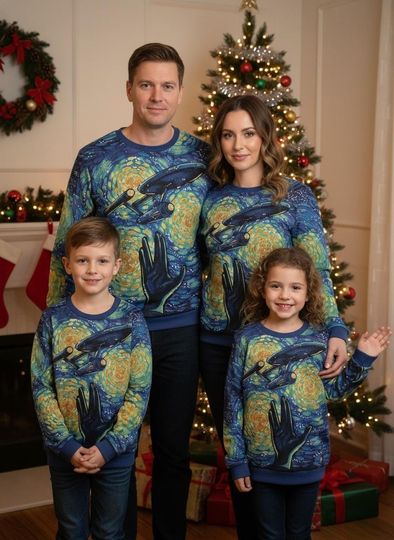 Discover startrek2020 Ugly Christmas Sweater, Sci-Fi Sweater, Fun Christmas Gift For Family, Holiday Gift