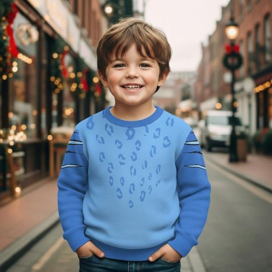 Discover Kpop Tigger Halloween Costume Sweater, Blue Tiger Cosplay Ugly Sweater, Halloween Tiger Costume Shirt, Halloween Costume Gift