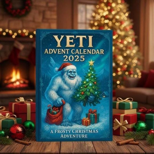 Discover Yeti Advent Calendar 2025, A Frosty Christmas Adventure, Winter Surprise Box, Xmas Decoration, Christmas Decor, Winter Gift