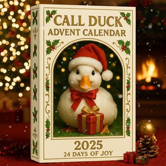 Discover Christmas Call Duck Advent Calendar 2025, Cute Duck Christmas Ornaments, 24 Days of Joy Countdown, Farm Animal Decor, Rustic Holiday Decor