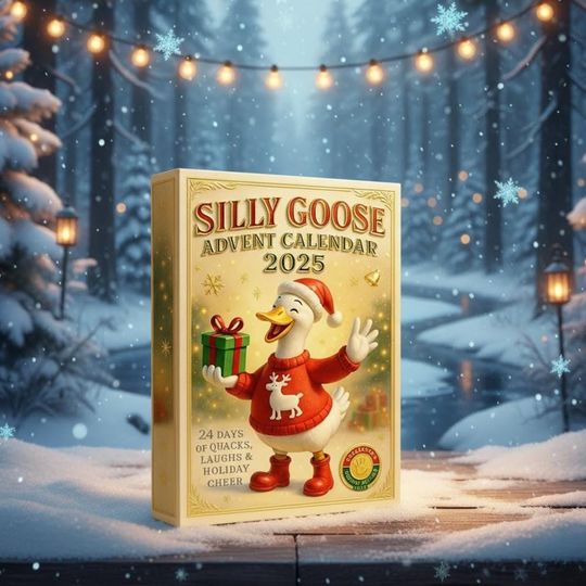 Discover Christmas Silly Goose Advent Calendar 2025, Christmas Goose Blind Box Countdown Box, Christmas Gift, Kids Gift, Winter Gift