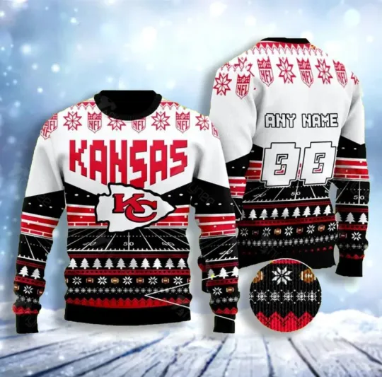 Discover Personalized Kansas City Chief Field Dominance Ugly Christmas Sweater