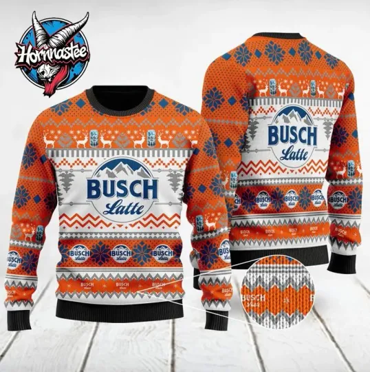 Buusch Latte Ugly Christmas Sweater Amazing Gift Funny Ugly Sweater