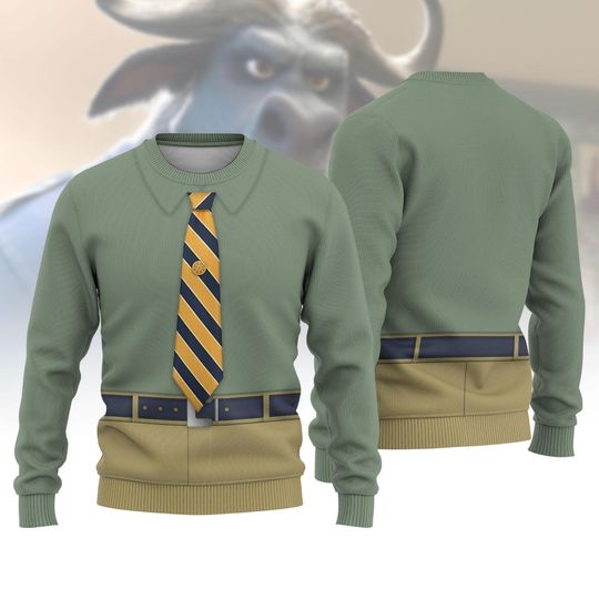 Discover Zootopia Christmas Sweater, Chief Bogo Xmas Sweater, Disney Christmas Gift For Men Women, Disneyland Holiday Sweater, Disney World Gift