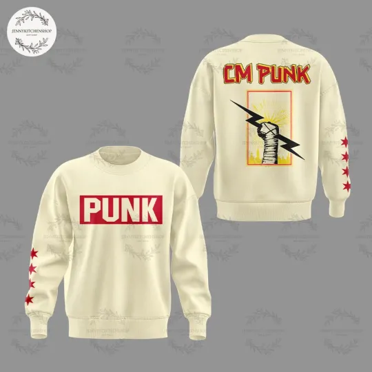 CM Punk World Championship 2025 3D Sweatshirt