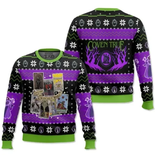 Discover Coven True The Witches Road Ugly Christmas Sweater