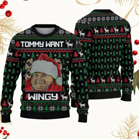 Discover BG Chris Tommy Likey Tommy Want Wingy Farley Funny Ugly Christmas Sweater, Schni