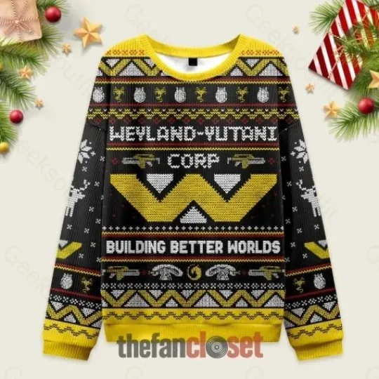 Discover Happy Alien Xmas Black Ugly Christmas Sweater