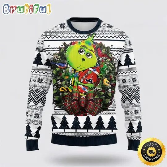 Discover football Houston Texans Ugly Sweater funny character Hug Ugly Christmas Sweater