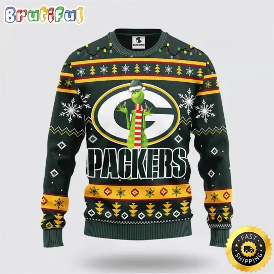 Discover football Green Bay Packer Ugly Sweater Funny funny character Ugly Christmas Sweater