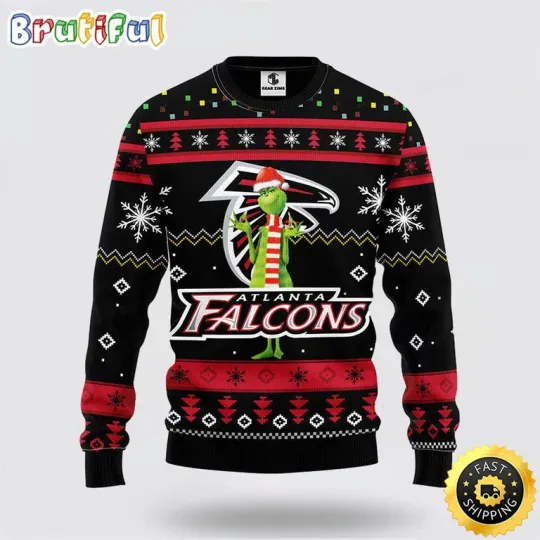 football Atlanta Falcans Ugly Sweater Funny funny character Ugly Christmas Sweater