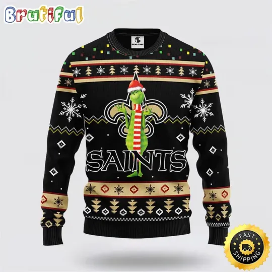 Discover football New Orlean Saint Ugly Sweater Funny funny character Ugly Christmas Sweater