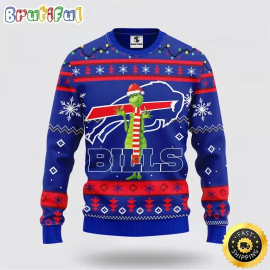 Discover football Buffalo Bi!ll Ugly Sweater Funny funny character Ugly Christmas Sweater