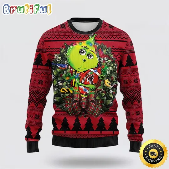 football Atlanta Falcans Ugly Sweater funny character Hug Ugly Christmas Sweater