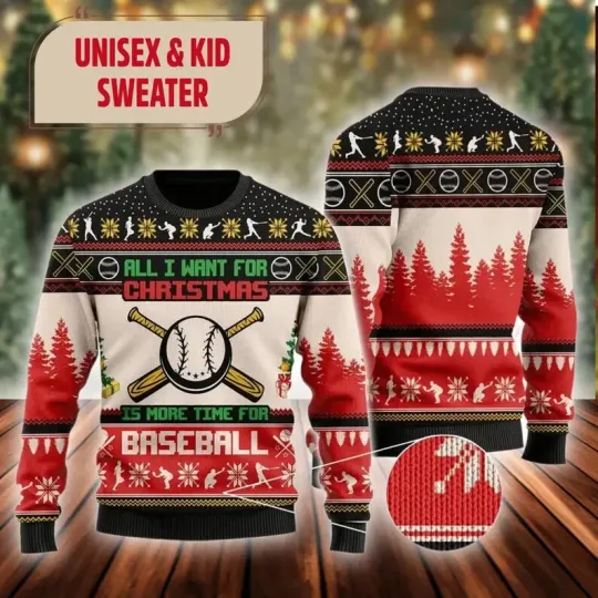 Discover BG Baseball Ugly Christmas Sweater, Baseball Christmas Sweater, Sport Team Xm