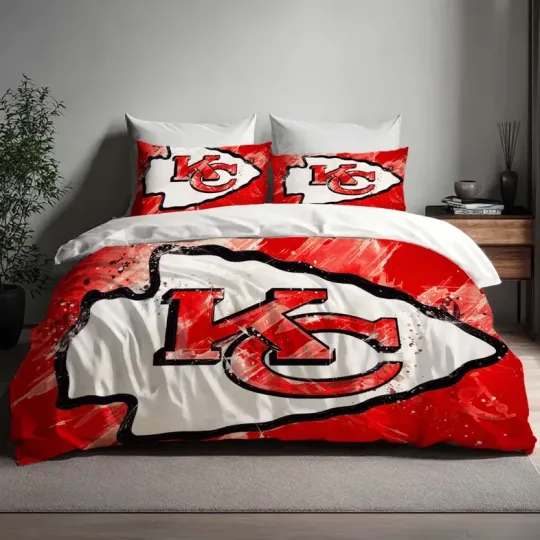 Discover Christmas Gift Kansas City Chief Bedding Set
