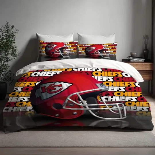 Discover Christmas Gift Kansas City Chief Bedding Set