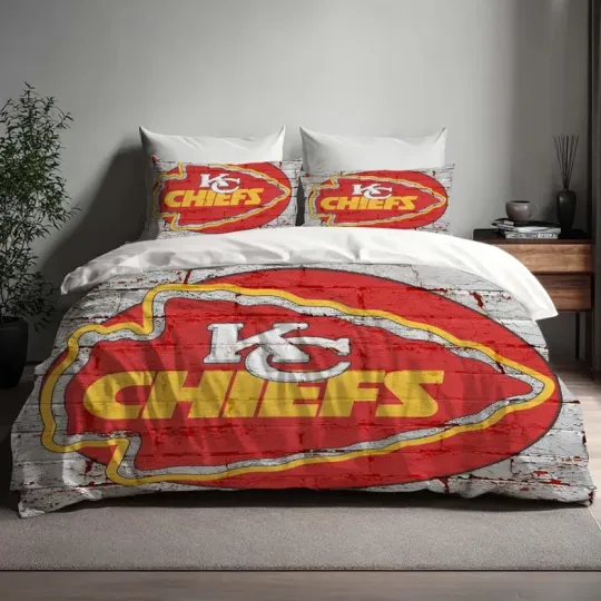 Discover Christmas Gift Kansas City Chief Bedding Set