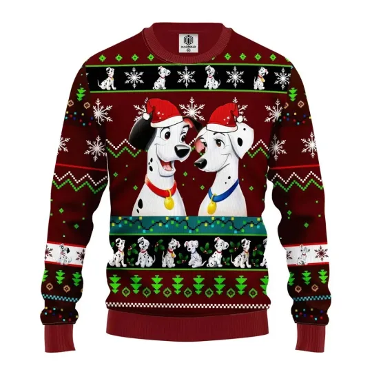 Discover BG 101 Dalmatians Ugly Christmas Sweater, Dalmatians Dog Sweater, Magic Kingdom