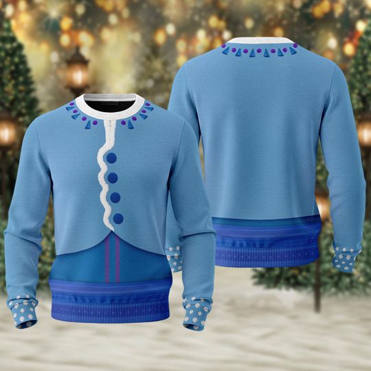 Discover Disney Anna Cosplay Christmas Ugly Sweater, Anna Costume Sweatshirt, Princess Christmas Ugly Sweater, Magic Kingdom Christmas Shirt