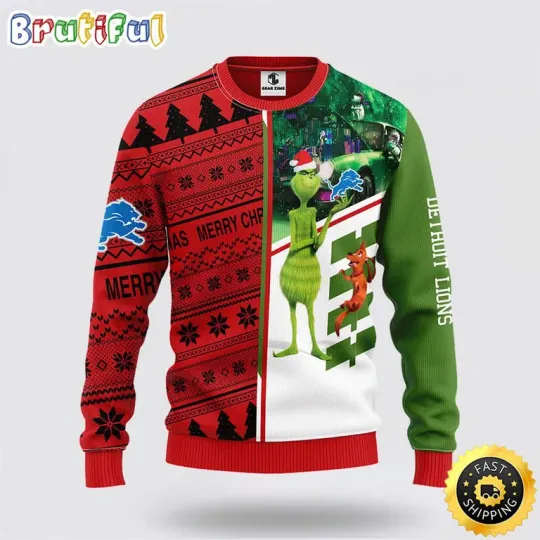 Discover football Detro!t Lio_ns Ugly Sweater funny character & Scooby-Doo Ugly Christmas Sweater