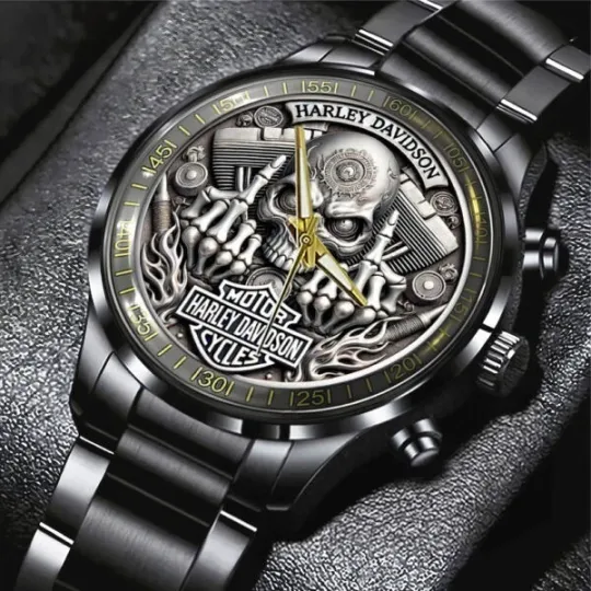 Discover Haarleyy Davidson Black Stainless Steel Watch
