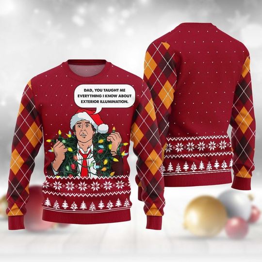 Discover National Lampoon Ugly Christmas Sweater, Funny Christmas Vacation Movie Sweatshirt, Xmas Holiday Gift For Men Women And Kids, Family Xmas