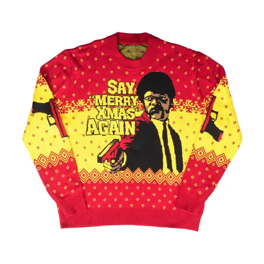 Adult Unisex Jules Samuel L. Jackson Pulp Fiction Movie Ugly Christmas Sweater