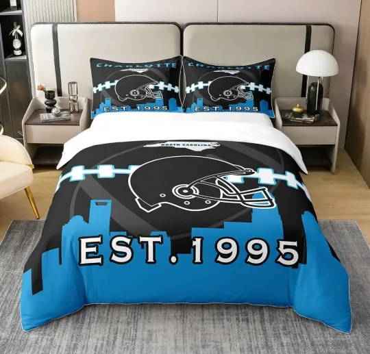 Charlotte Football 3-Pieces Bedding Set