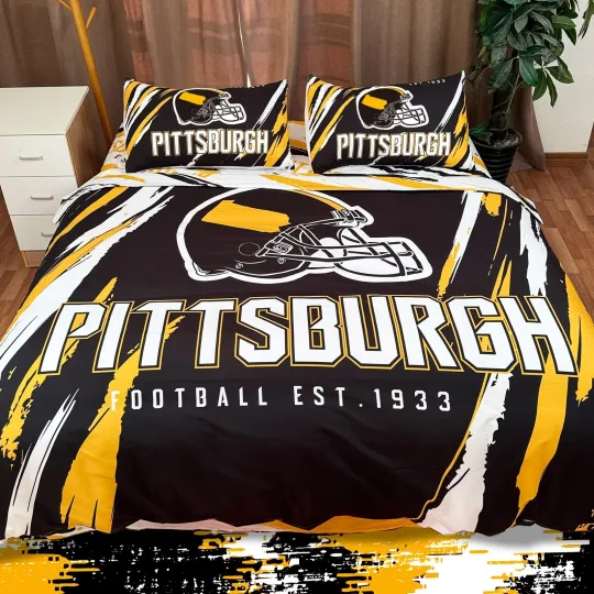 Discover Pittsburgh Bedding Football Comforter Set