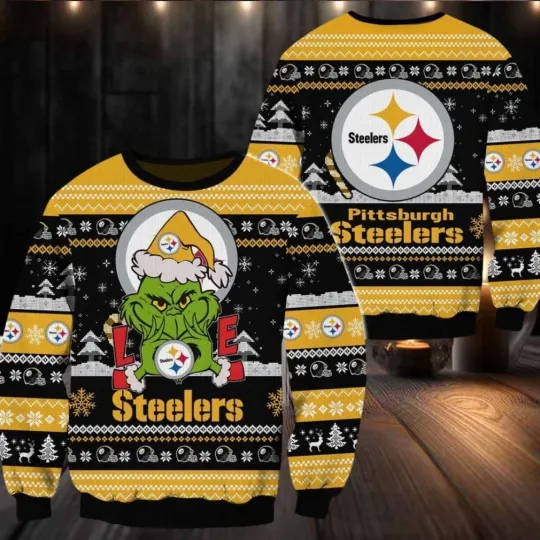 Discover Pittsburgh funny character Love Steeler Ugly Christmas Sweater
