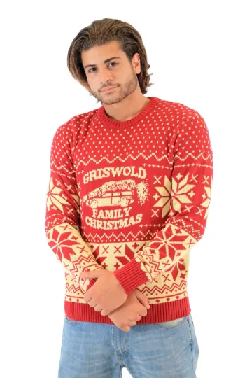 Discover National Lampoon Griswold Family Christmas Ugly Sweater Fun for Cosplay Events